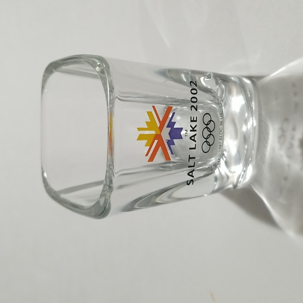 Salt Lake 2002 Winter Olympics shot glass